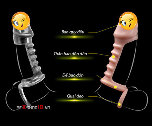 Bao Đôn Đầu Hình Xương Cá Có Quai Đeo Bìu (BD32) 1 bao don hinh xuong ca 2