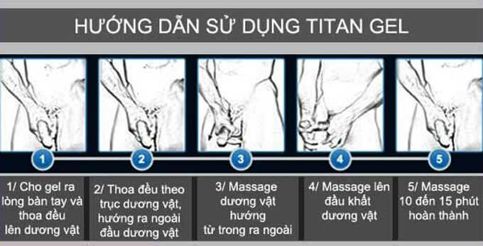Cách sử dụng gel Titan chi tiết.